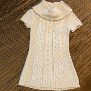 BCBG tunic cowl neck sweater